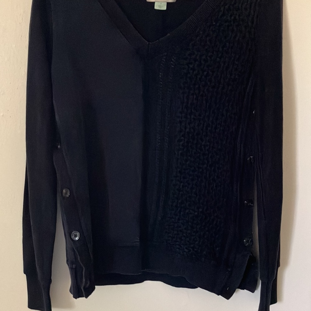 Anthropologie Saturday Sunday Navy Blue Sweatshirt - Picture 4 of 6